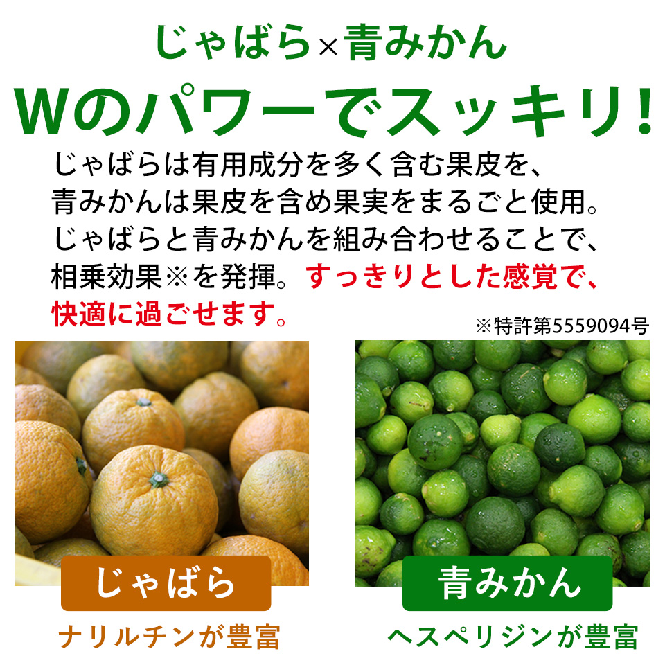 じゃばら×青みかん　Wパワーでピタッ！